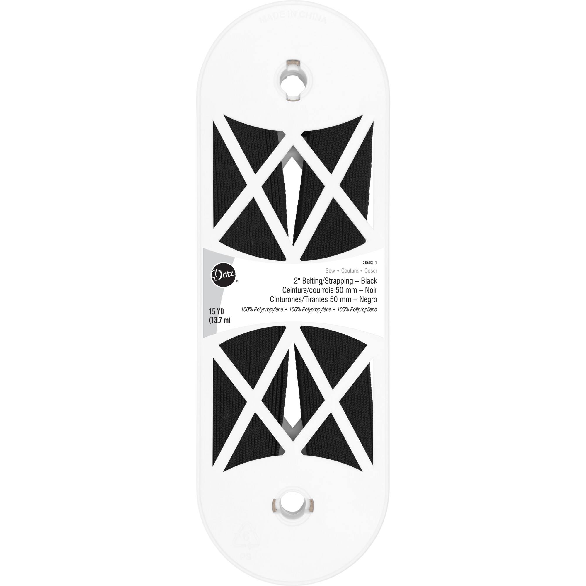 Dritz® 2" Black Polypro Belting/Strapping